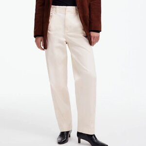 Madewell Women’s Tapered Ivory Trousers
